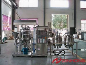 American Customers Visit Ginhong and See RX-100L Simplified Vacuum Homogenization Mixing Machine