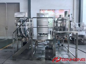 Pharmaceutical Cream Production and Discharging by Vacuum Homogenizer Mixer